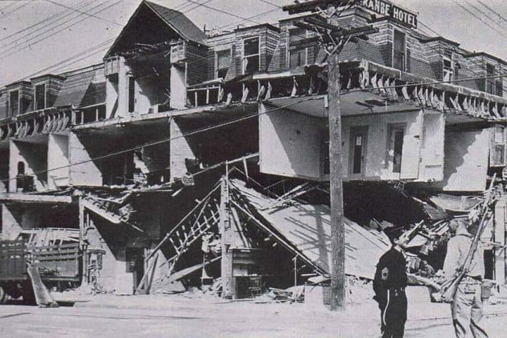 3. Departamentos destruidos tras el terremoto en Compton, 1933. Foto - SFGATE