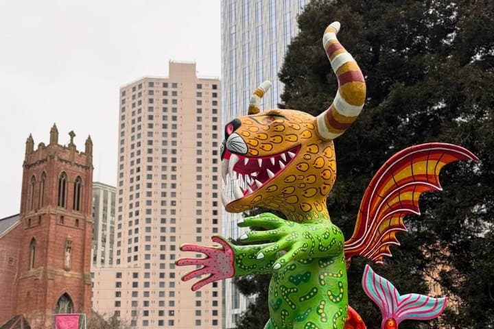 3. Alebrije monumental en Estados Unidos. Foto - @yerbabuenagardenssf (Instagram)