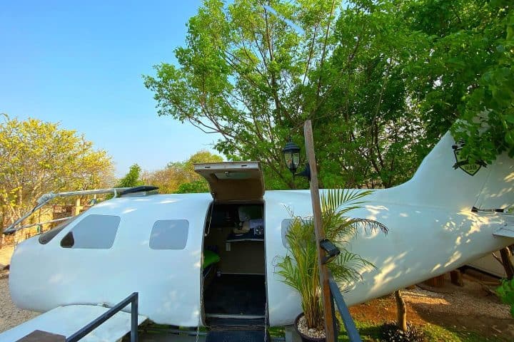 6. Habitación en avioneta. Foto - Vocho Hotel Valladolid (Facebook)