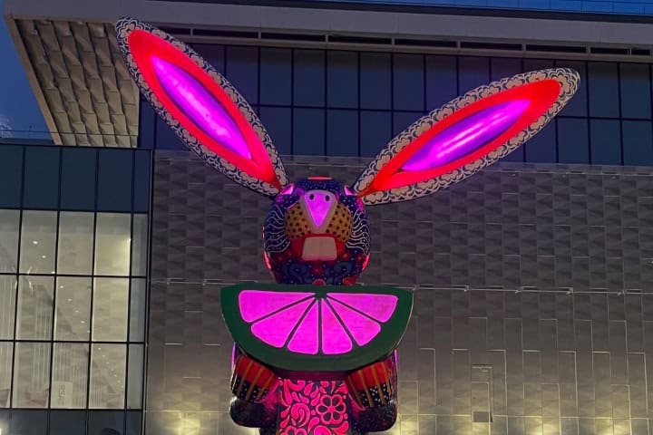7. Alebrije con luz en Yerba Buena Gardens. Foto - @yerbabuenagardenssf (Instagram)