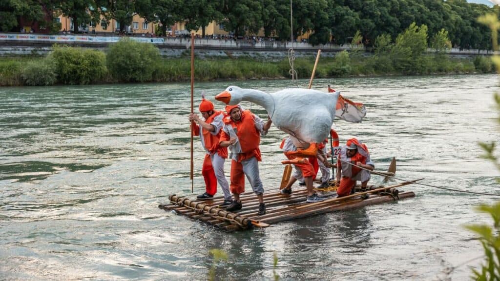 PALIO DELL’OCA EN TRENTO, ITALIA