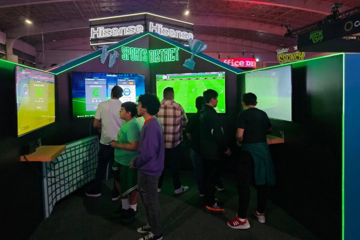 1. Zona de juegos en Gamergy. Foto - Telcel GAMERGY México (Facebook)