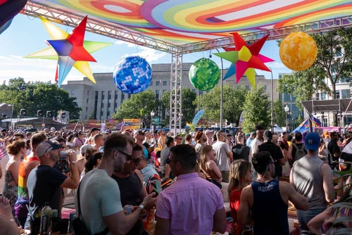 2. Visitantes durante el WorldPide 2024. Foto - Capital Pride (Facebook)