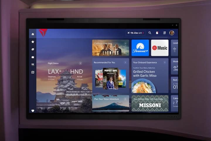 2. Pantalla de Delta Sync en asientos. Foto - Delta News Hub