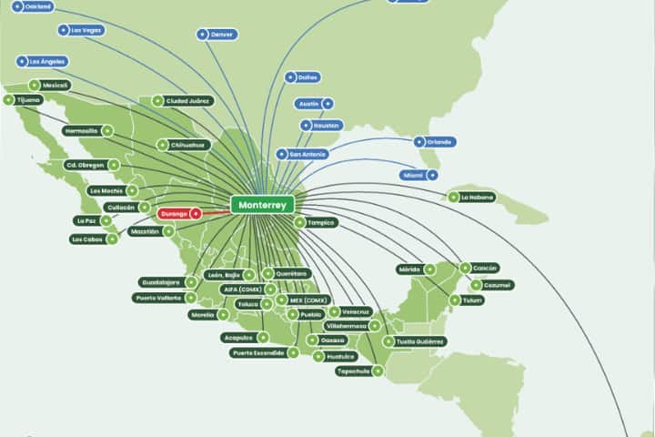 2. Vuelos desde el mapa de la república. Foto - VIVA