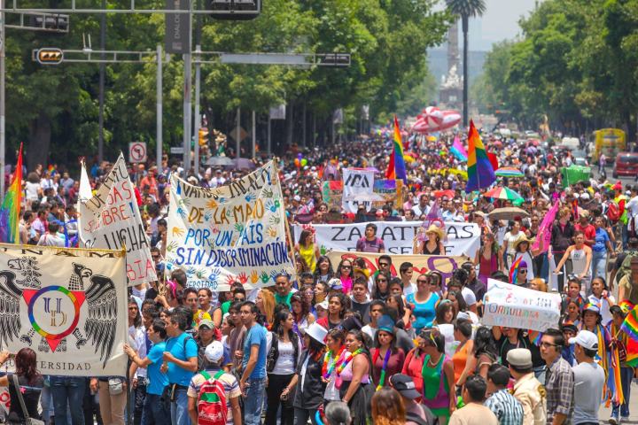 3. Marcha del Orgullo LGBTQ+ en la CDMX. Foto - Getty Images