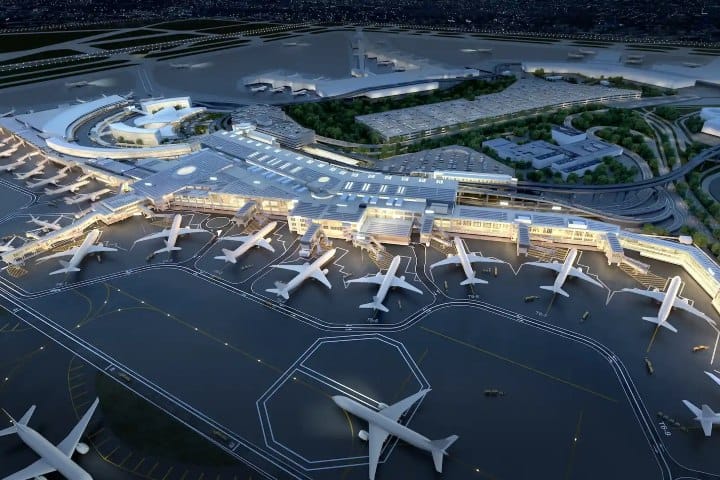 4. Maqueta de la próxima terminal 6 del Aeropuerto Internacional JFK, que se inaugurará durante el 2026. Foto - Conocedores.com