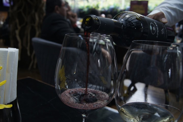 4. Muestra de vino en conferencia Fiestas de la Vendimia 2025. Foto - Gus Espinosa