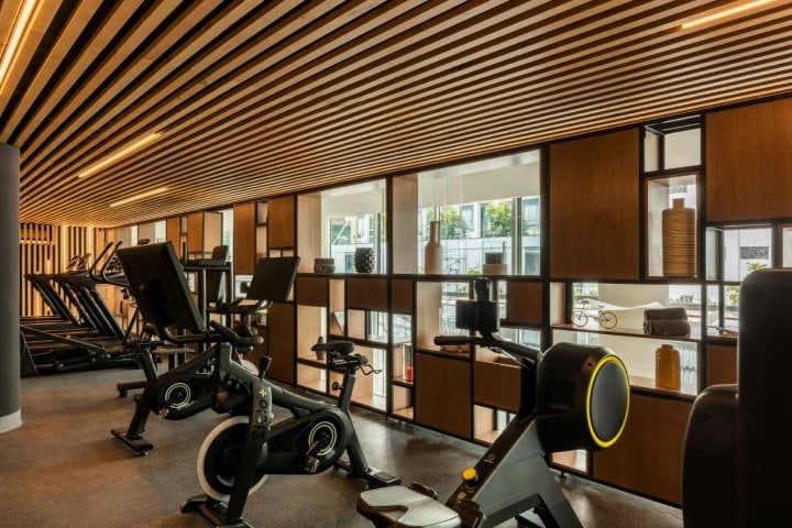 6. Gimnasio del hotel Andaz Mexico City Condesa. Foto - Mexico City