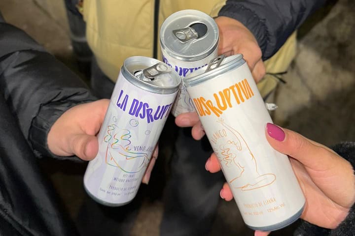 8. La Disruptiva, vino en lata. Foto - ladisruptivaenlata (Instagram)
