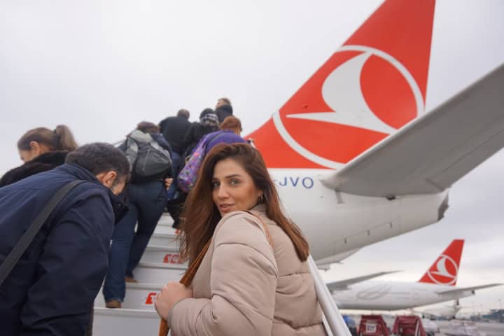 9. Viajeros abordando a avión de Turkish. Foto - esrafet.de
