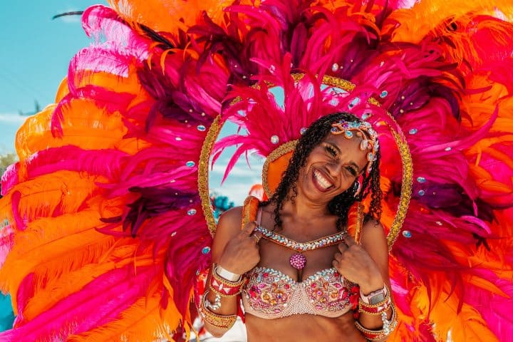 9. Atuendo presentado en el Carnaval de Orange Walk. Foto - Belize