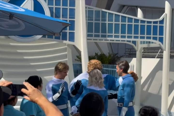 1. Los Cuatro Fantásticos en Disneyland Resort. Foto - Daps Magic (YouTube)