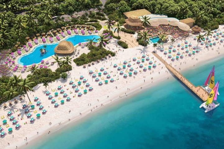 11. Concepto artístico de Royal Beach Club Cozumel. Foto - Royal Caribbean Cruises