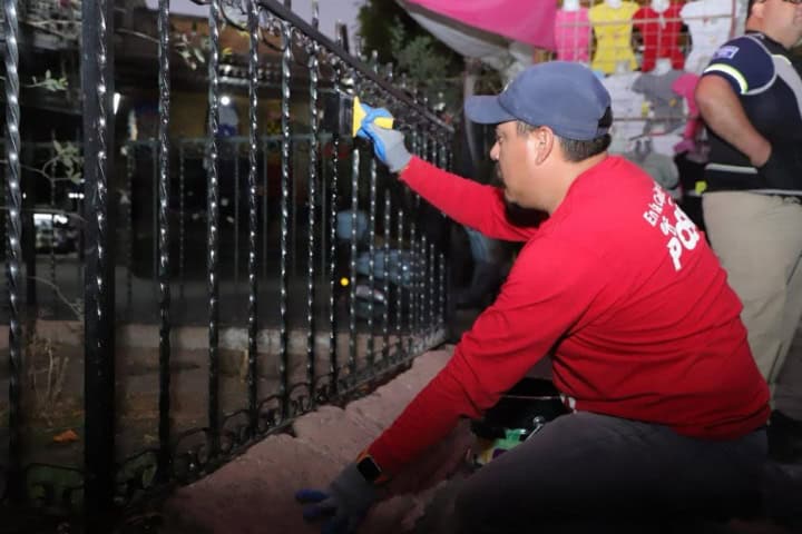 12. Pequeña restauración en el Mercado de los huaracheros, marzo 2025. Foto - La Voz de San Luis