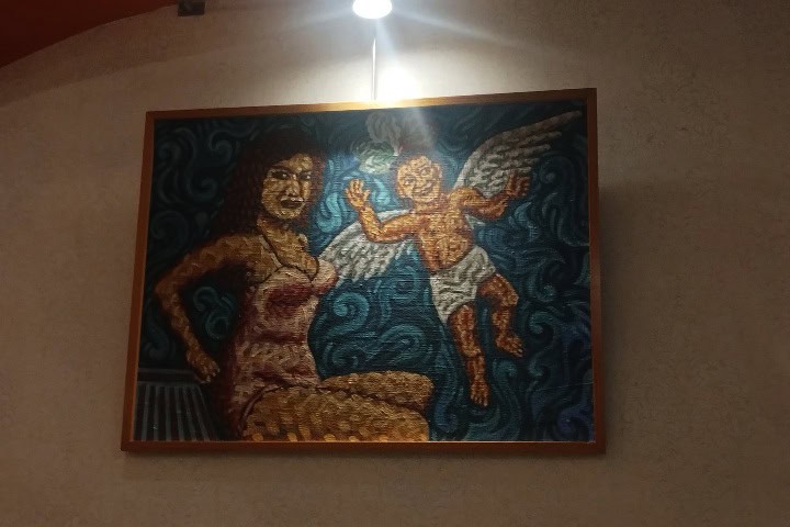 13. Cuadro de José Antonio Álvarez Morán en venta en el Mural de los Poblanos. Foto - Gus Espinosa