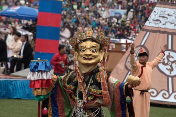 2. Ceremonia de apertura del Festival Naadam del 2018. Foto - Alamy