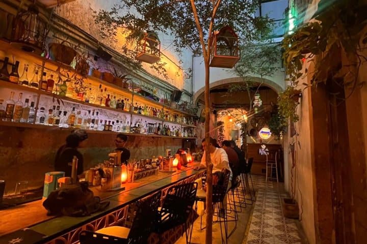 2. Barra en Rufina Mezcalería. Foto - Rufina Mezcalería (Facebook)