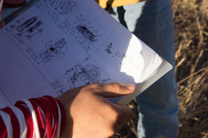 5. Storyboard. Foto - Campamento Audiovisual Itinerante (Facebook)