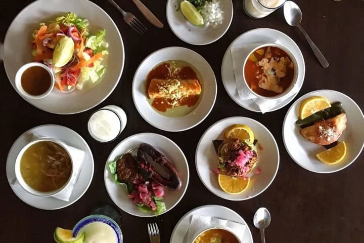 5. Platillos servidos en Haciendo Sotuta de Peón. Foto - Hacienda Sotuta de Peón