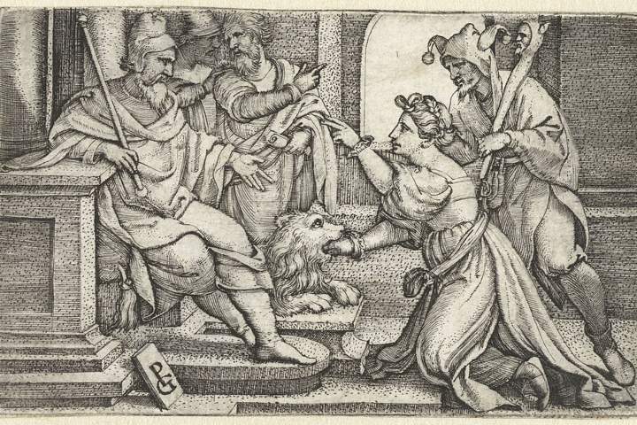5. Grabado "Bocca della Verità", de Georg Pencz. Foto - Wikimedia Commons