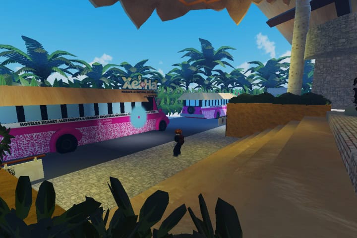 6. Zona de camiones en Hotel Xcaret México, Roblox. Foto - El Souvenir