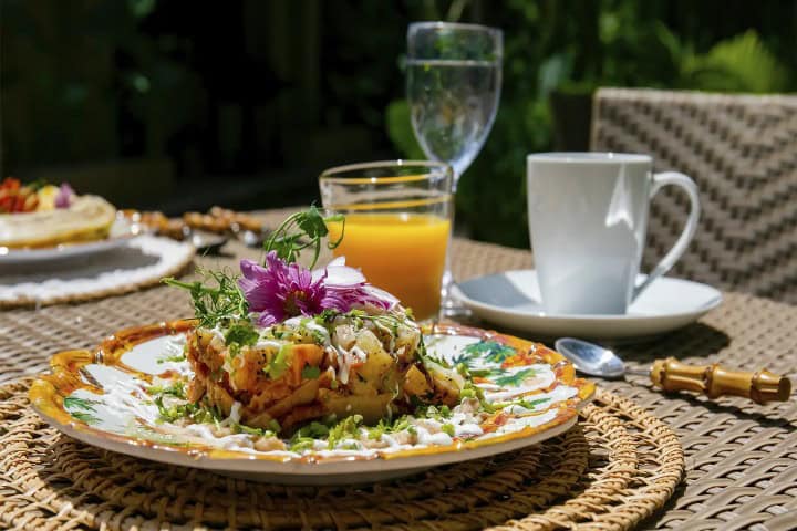 7. Desayuno tropical. Foto - santuarioyelapa