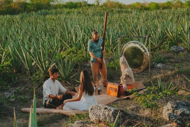 7. Ritual de sanación en Viatura Hacienda Xtojil. Foto - Viatura Hacienda Xtojil (Facebook)
