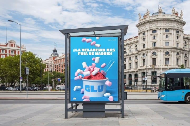 8. Anuncio de Glu. Foto - @glu_madrid (Instagram)