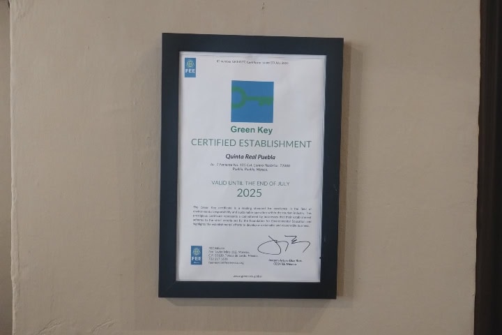 8. Certificación Green Key del hotel Quinta Real Puebla. Foto - Gus Espinosa