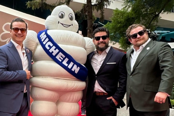 9. Los hermanos Rivera Río en la entrega de premios Michelin. Foto - @patricioriverario (Instagram)