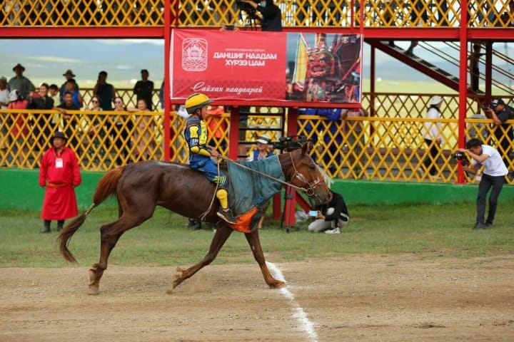 9. Caballo llegando a la meta. Foto - Alamy