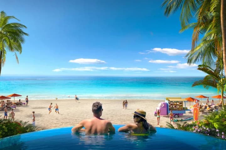 9. Concepto artístico de Royal Beach Club Cozumel. Foto - Royal Caribbean Cruises