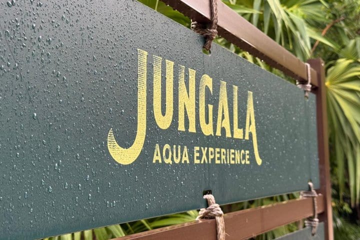 1. Letrero de Jungala Aqua Experience. Foto - DiseñoOchoa