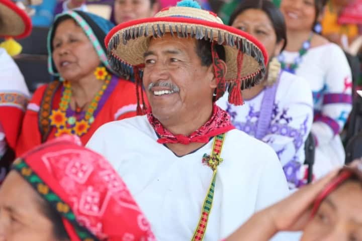 1. Comunidad Wixárika ante pronunciamiento de la UNESCO. Foto - @bienestarjalisco (Instagram)