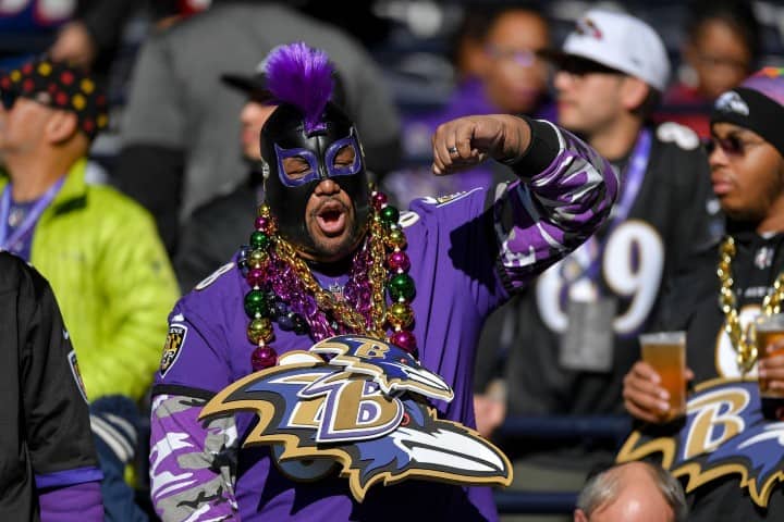 1. Fans de los Ravens de Baltimore. Foto - Getty Images