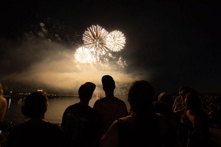10. Fuegos artificiales desde el centro de Kemah. Foto - Greater Houston Moms