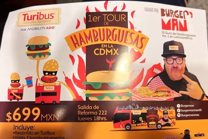 11. Anuncio Burgerman Turibus. Foto - @turismoygolfmx (Instagram)