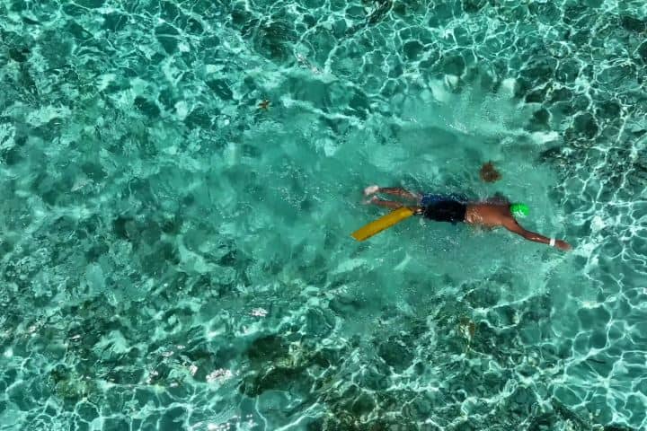 11. Nadador en Oceanman Cozumel. Foto - OCEANMAN (YouTube)