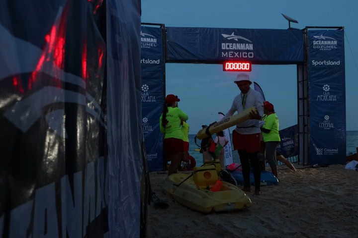 12. Inicios de Oceanman Cozumel. Foto - OCEANMAN (YouTube)
