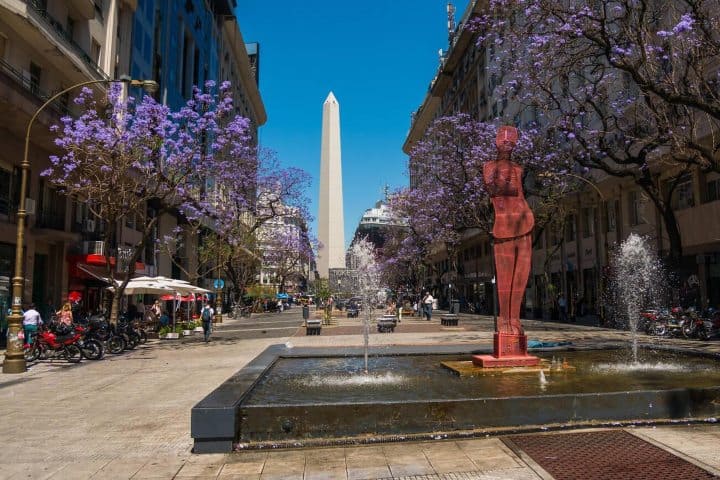 19. Jacarandas en Buenos Aires. Foto - Alamy (Primavera en Buenos Aires)
