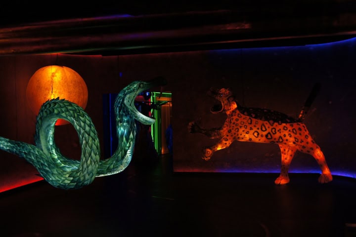 19. Serpiente y Jaguar de Rufino Tamayo en Odisea México. Foto - Gus Espinosa