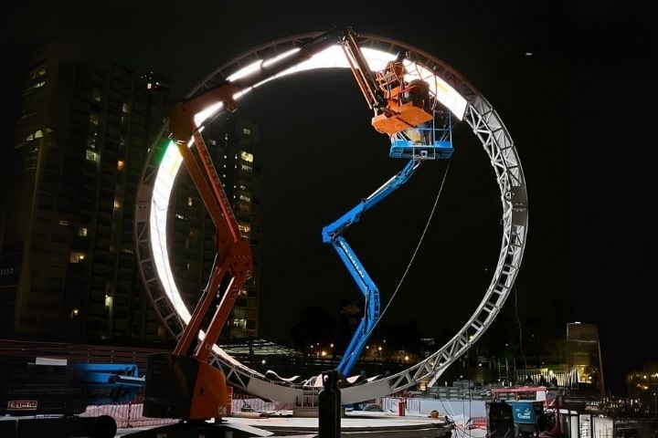 2. Construcción del Ojo de México. Foto - Ouchhh Studio