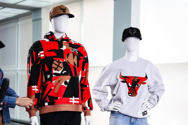 2. Nueva colección de Los Bulls en colaboración con el MCA Chicago. Foto - @chicagobulls (X)