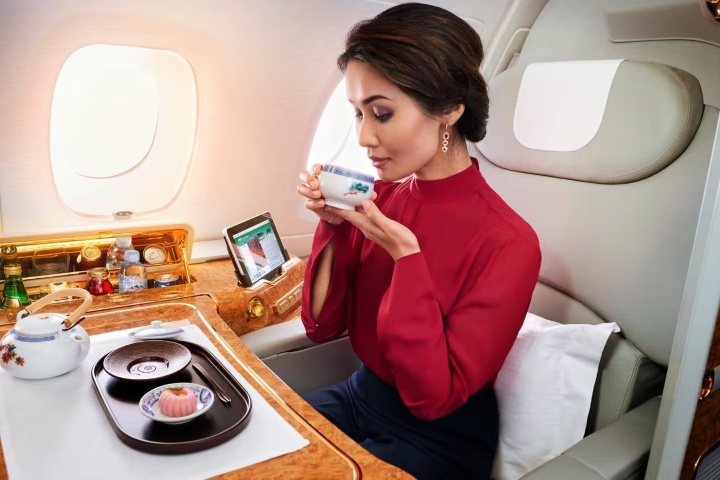 3. Viajera primera clase de Emirates. Foto - Emirates