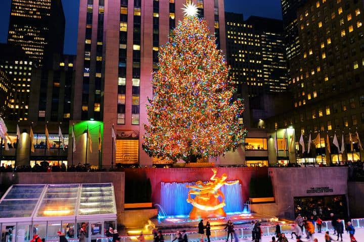 3. Árbol de Navidad de Rockefeller, Nueva York. Foto - Radio Infinita