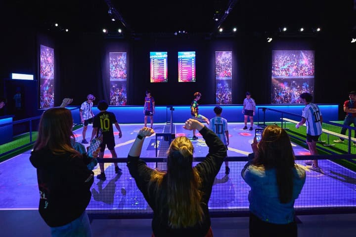 4. Juego de futbol en The Messi Experience. Foto - The Messi Experience (Facebook)
