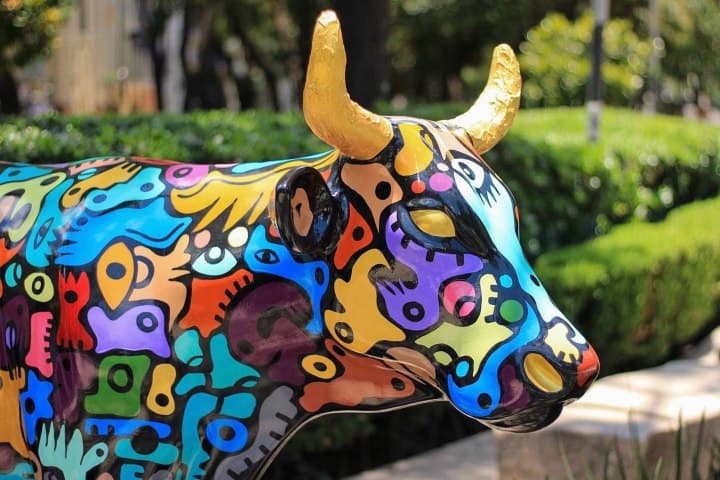 5. Vaca de “El Arte que Nutre” . Foto - @CowParadeMX (X)