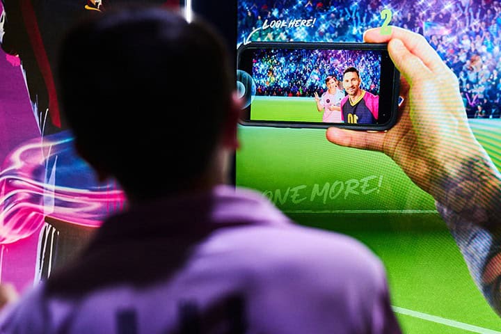 5. Selfie con Messi con animación facial hiperrealista. Foto – themessiexperience.com