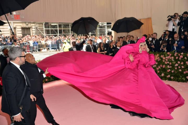 7. Lady Gaga durante la Met Gala 2029. Foto - Alamy